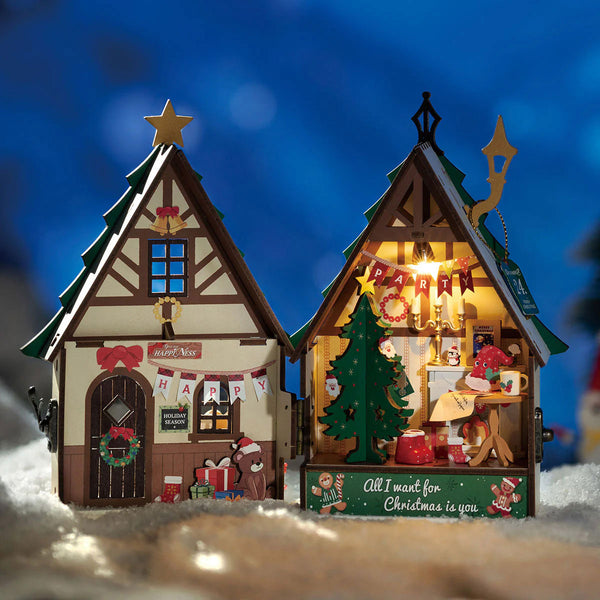 Robotime Twinkling Christmas House, Super Mini Houses - Little Warm Spaces — DIY Home Decor