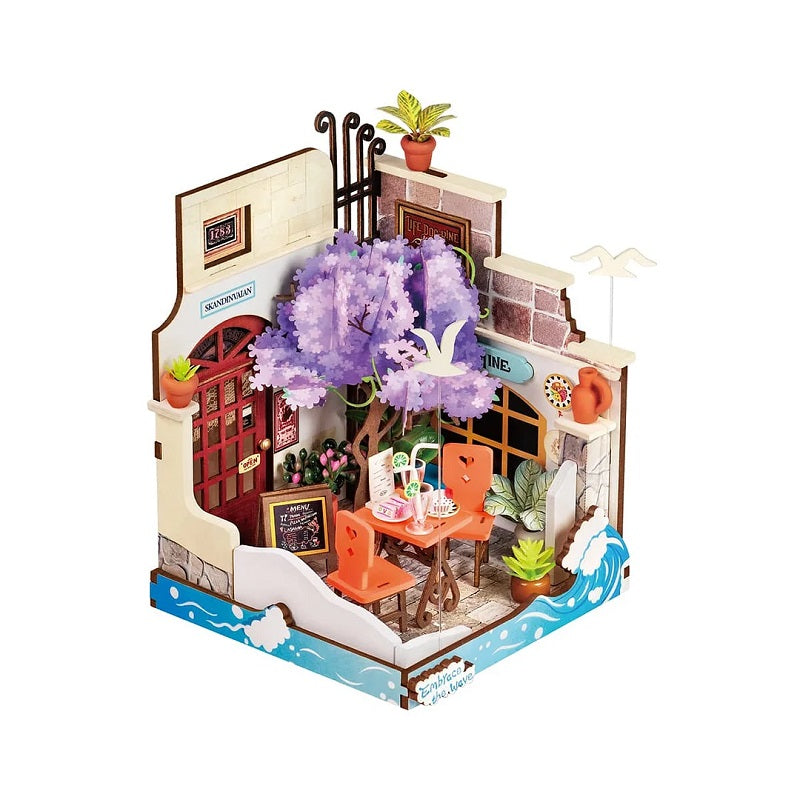Robotime Sea Holiday Restaurant, Super Mini Houses - Little Warm