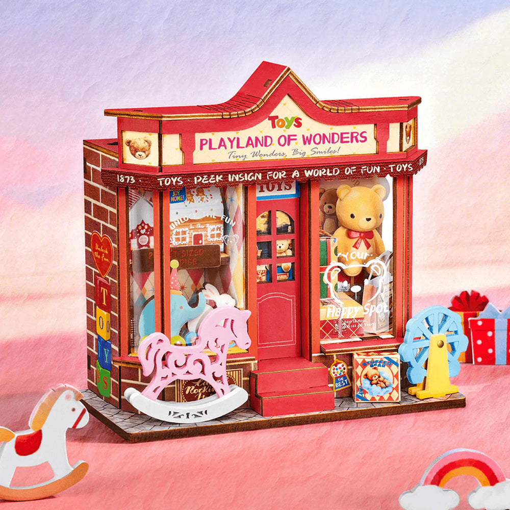 Robotime Whimsey Toy Shop, Super Mini Houses — DIY Home Decor