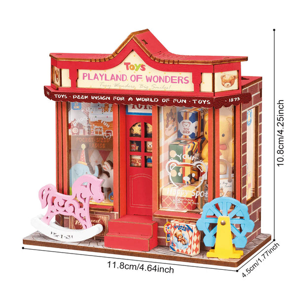 Robotime Whimsey Toy Shop, Super Mini Houses — DIY Home Decor
