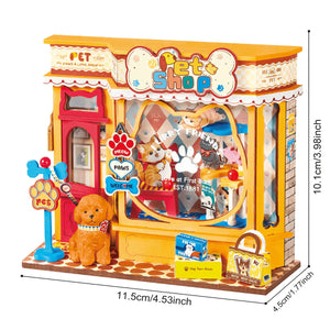 Robotime Perfect Paw Shop, Super Mini Houses — DIY Home Decor