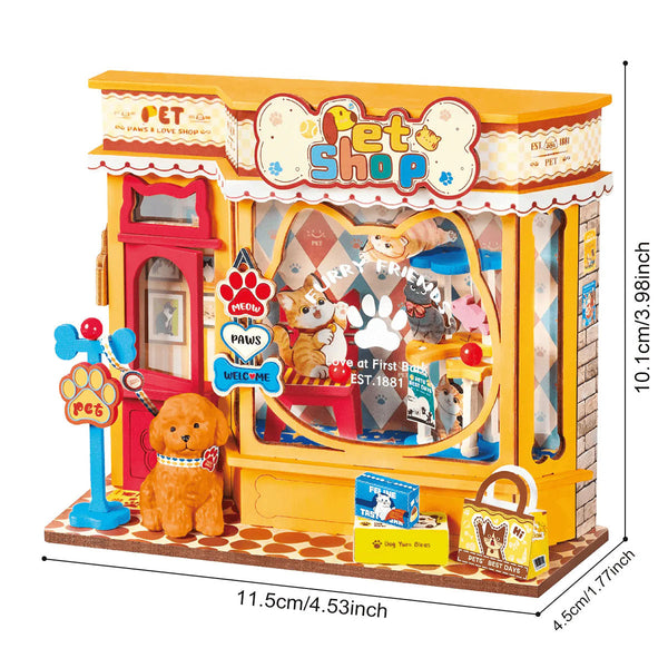 Robotime Perfect Paw Shop, Super Mini Houses — DIY Home Decor