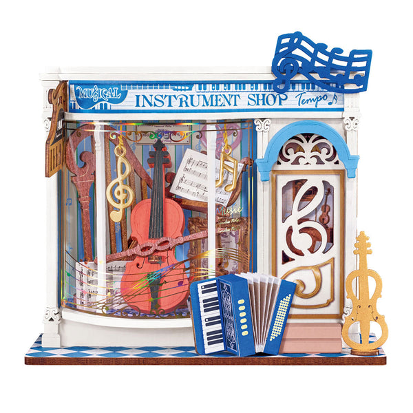 Robotime Melody Instrument Shop, Super Mini Houses — DIY Home Decor