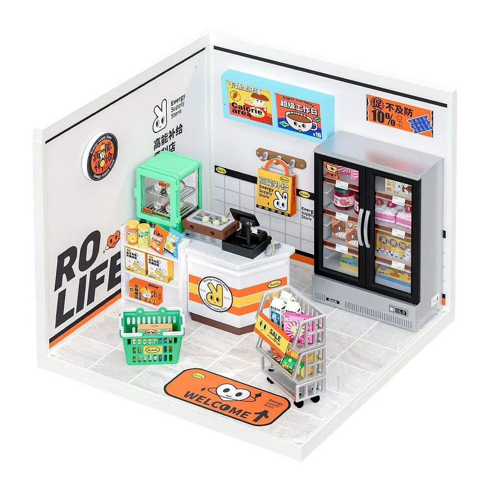 Robotime Super Store Series; Energy Supply Store