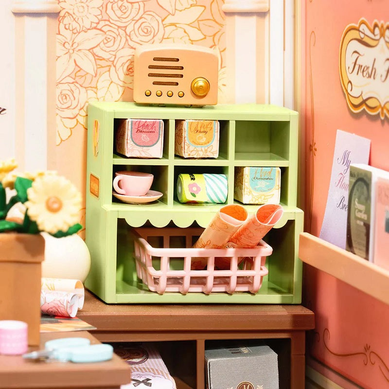 Robotime Fresh Flower Shop DIY Miniature House