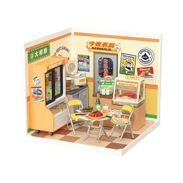 Robotime Night Out Food Stall, DIY Miniature House — DIY Home Decor