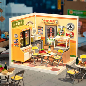 Robotime Night Out Food Stall, DIY Miniature House — DIY Home Decor