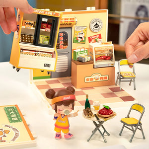 Robotime Night Out Food Stall, DIY Miniature House — DIY Home Decor