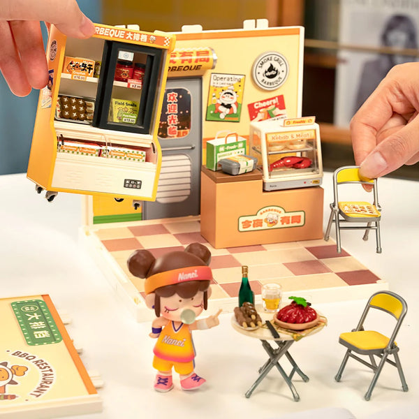 Robotime Night Out Food Stall, DIY Miniature House — DIY Home Decor