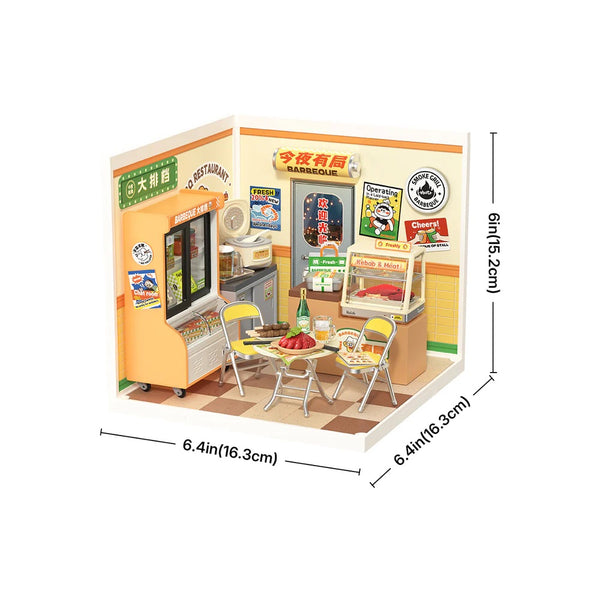 Robotime Night Out Food Stall, DIY Miniature House — DIY Home Decor