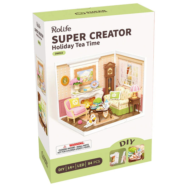 Robotime Holiday Tea Time, DIY Miniature House — DIY Home Decor