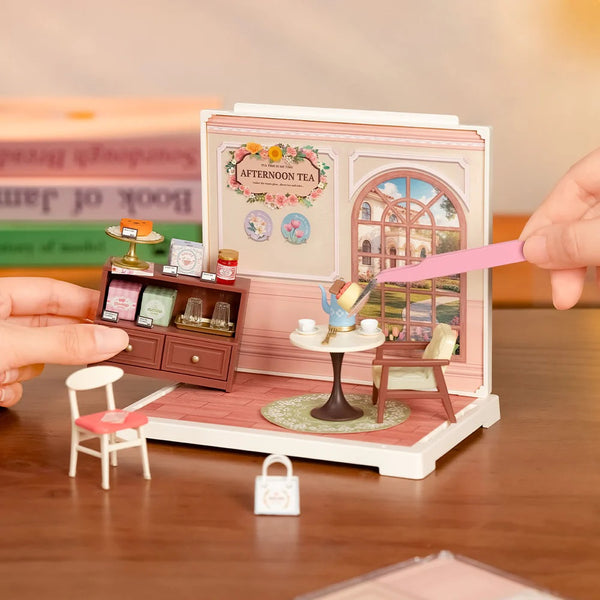 Robotime Honey Tea Lounge, DIY Miniature House — DIY Home Decor