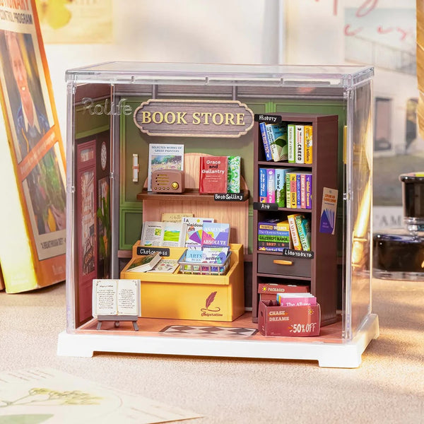Robotime Memory Book Store, DIY Miniature House — DIY Home Decor