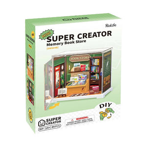 Robotime Memory Book Store, DIY Miniature House — DIY Home Decor