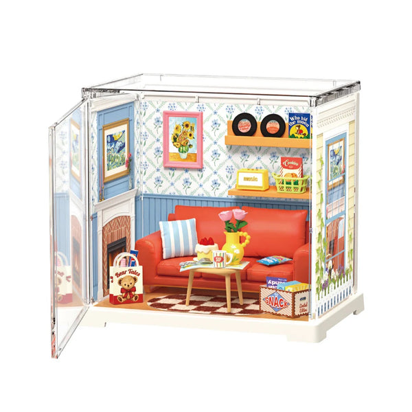 Robotime Country Blue Lounge, DIY Miniature House — DIY Home Decor
