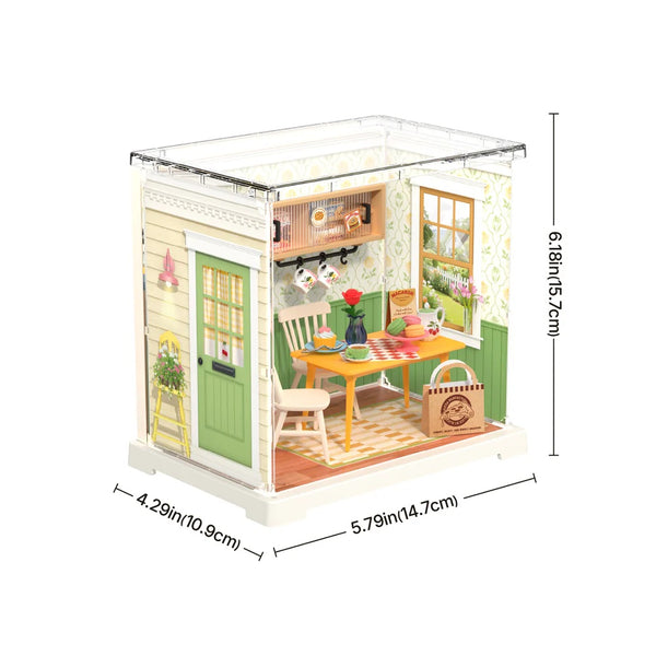 Robotime Floral Dinig Room, DIY Miniature House — DIY Home Decor
