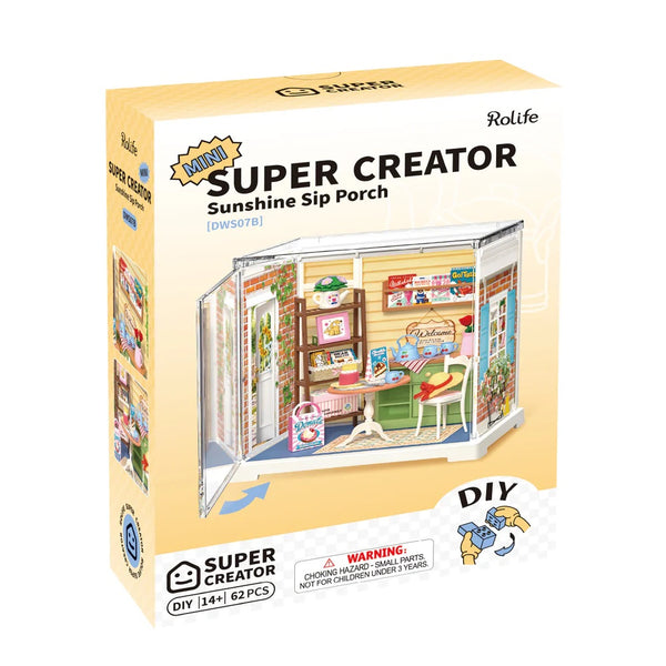 Robotime Sunshine Sip Porch, DIY Miniature House — DIY Home Decor