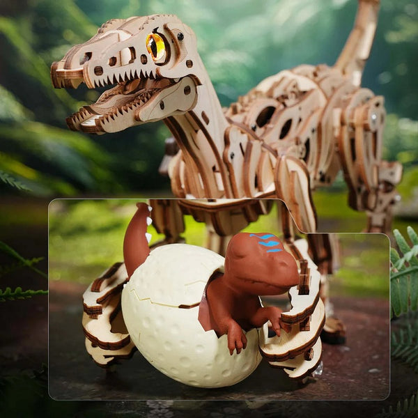 Robotime Velociraptor Mechanical 3D Wooden Puzzle