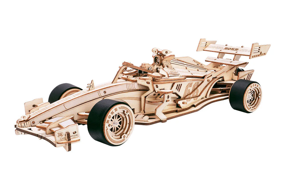Robotime F1 Racing Car, Mechanical Wood Models