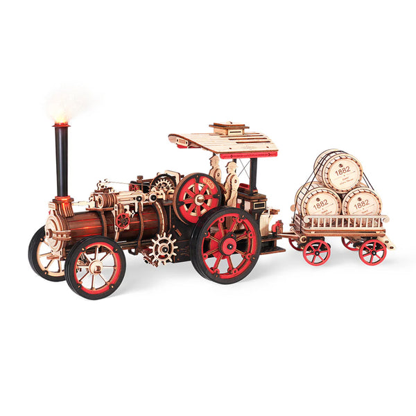 Robotime Steam Engine Mechanical 3D Wooden Puzzle — Mechanical Puzzles
