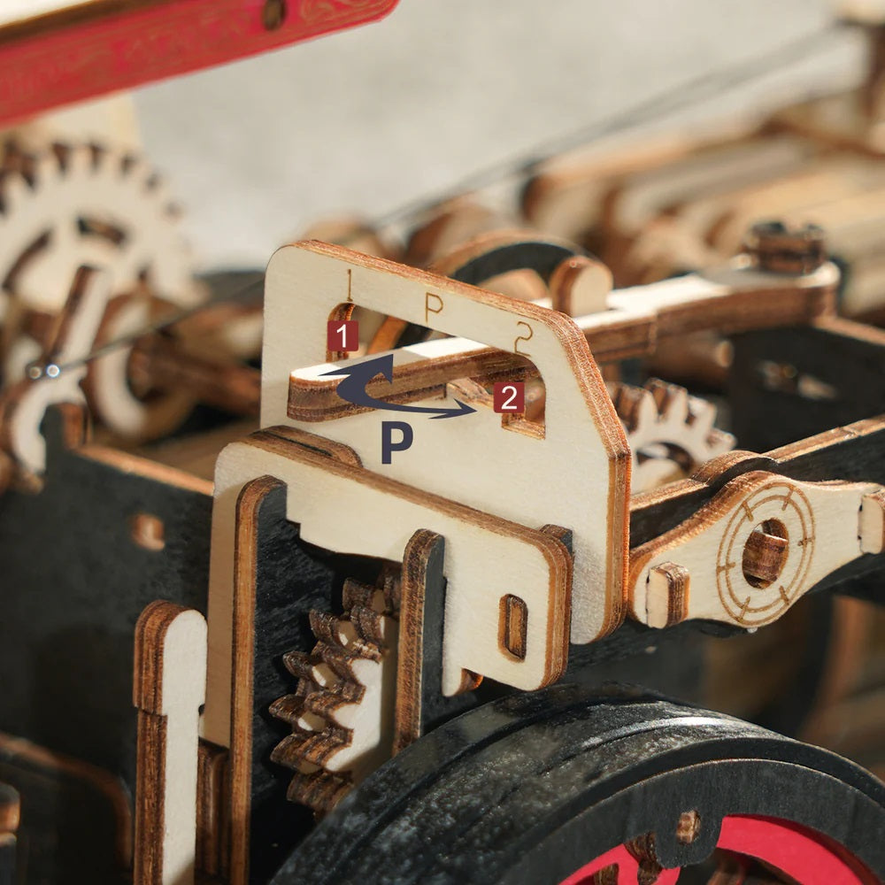 Robotime Steam Engine Mechanical 3D Wooden Puzzle — Mechanical Puzzles