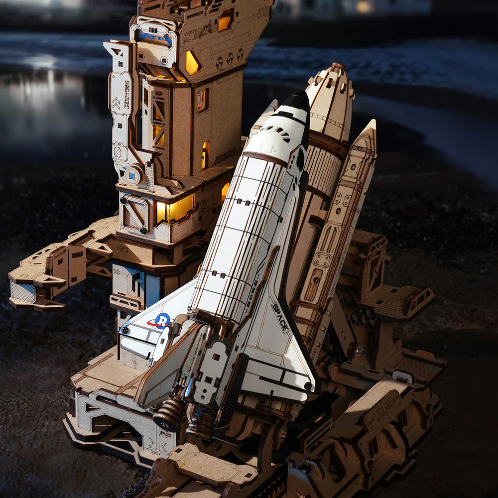 ROKOR-Robotime - Space Shuttle Mechanical 3D Wooden Puzzle