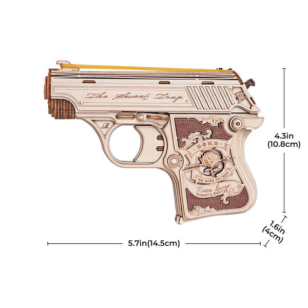 Robotime Mini Gun Toy Wooden 3D Puzzle — Mechanical Puzzles