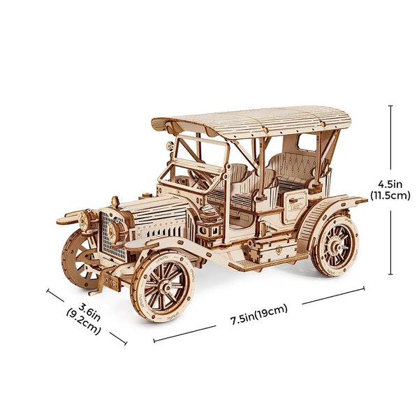 Robotime - Rolife - Vintage Cars — 3D Wooden Puzzle