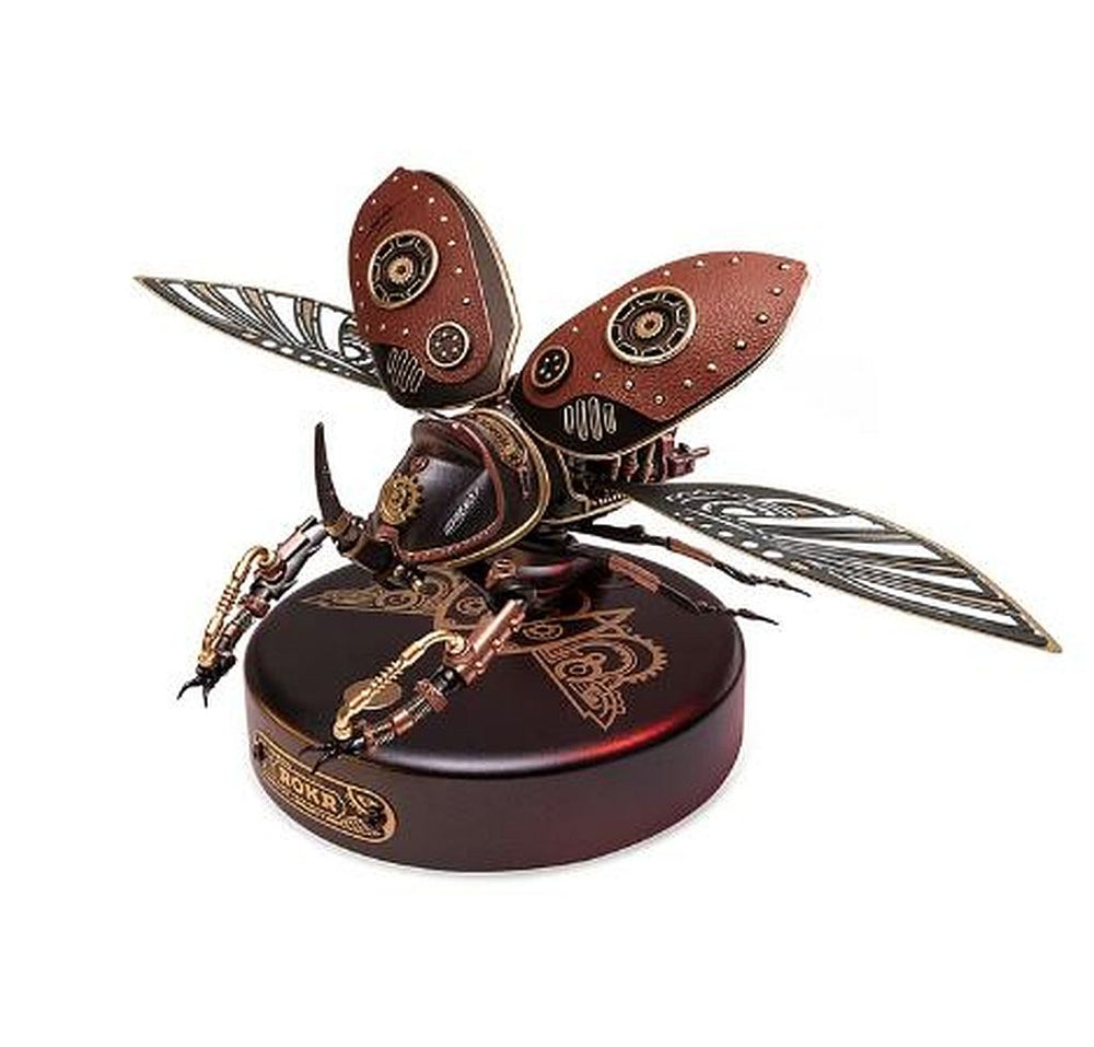 ROKR-Robotime - Mechanical Age; Rhinoceros Beetle — DIY Mechanical 3D Puzzle