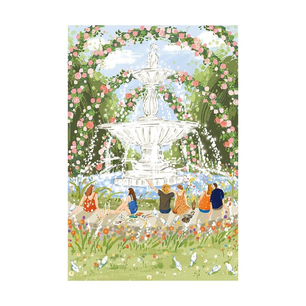 Robotime Afternoon Fountain 1000 Piece Jigsaw Puzzle — Wooden Puzzle