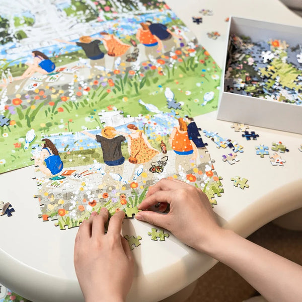 Robotime Afternoon Fountain 1000 Piece Jigsaw Puzzle — Wooden Puzzle