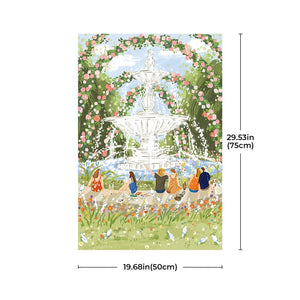 Robotime Afternoon Fountain 1000 Piece Jigsaw Puzzle — Wooden Puzzle