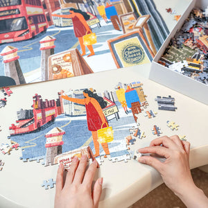 Robotime Walk in London 1000 Piece Jigsaw Puzzle — Wooden Puzzle