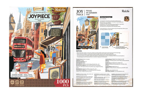 Robotime Walk in London 1000 Piece Jigsaw Puzzle — Wooden Puzzle