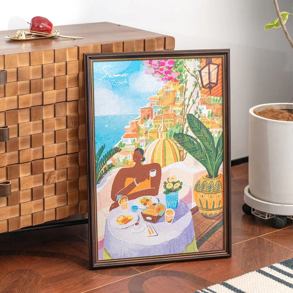Robotime Amalfi Holiday 1000 Piece Jigsaw Puzzle — Wooden Puzzle
