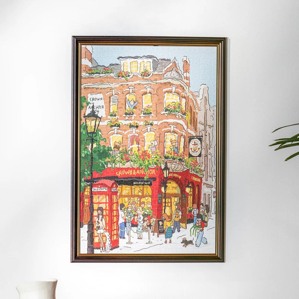 Robotime Welcome to Covent Garden 1000 Piece Jigsaw Puzzle — Wooden Puzzle