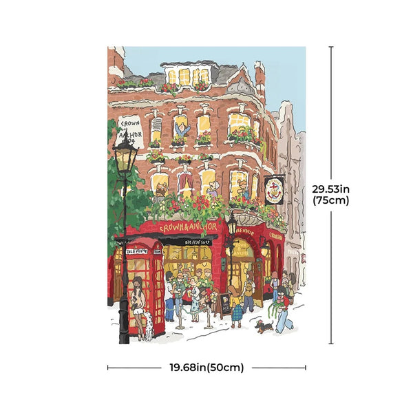 Robotime Welcome to Covent Garden 1000 Piece Jigsaw Puzzle — Wooden Puzzle