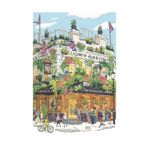 Robotime Pub in London 1000 Piece Jigsaw Puzzle — Wooden Puzzle