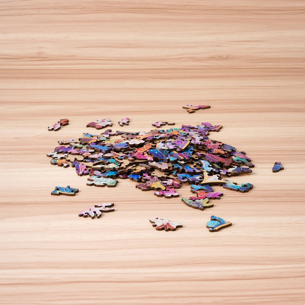 Robotime Rowood Mystic Mandala Flower 200pc Wooden Jigsaw Puzzle — Wooden Puzzle