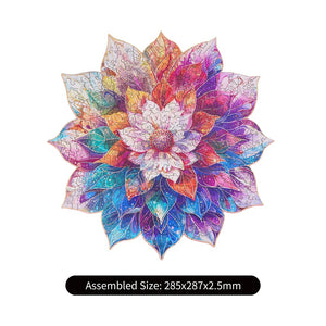 Robotime Rowood Mystic Mandala Flower 200pc Wooden Jigsaw Puzzle — Wooden Puzzle