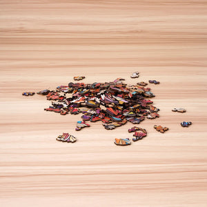 Robotime Rowood - Cat King 200pc Wooden Jigsaw Puzzle — Wooden Puzzle