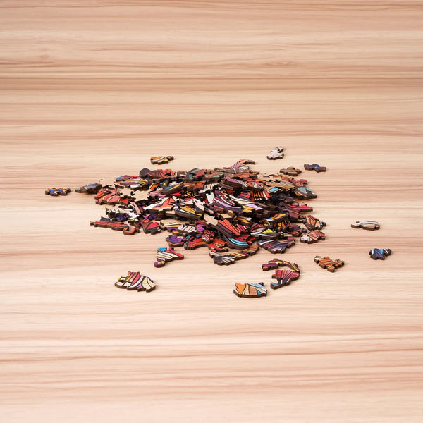 Robotime Rowood - Cat King 200pc Wooden Jigsaw Puzzle — Wooden Puzzle