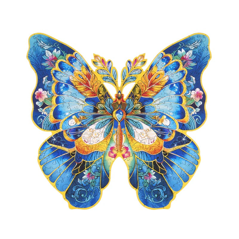 Robotime Rowood - Morpho Helena Butterfly 200pc Wooden Jigsaw Puzzle — Wooden Puzzle