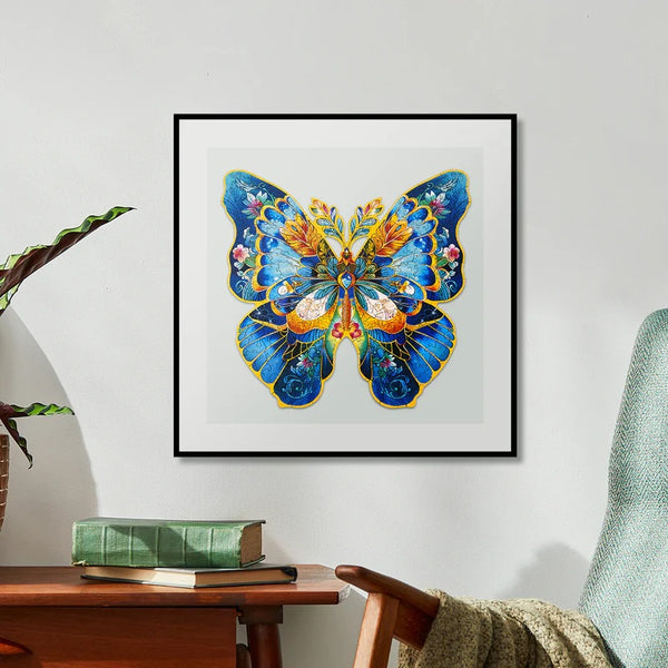 Robotime Rowood - Morpho Helena Butterfly 200pc Wooden Jigsaw Puzzle — Wooden Puzzle