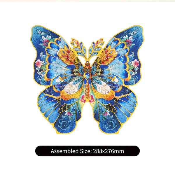 Robotime Rowood - Morpho Helena Butterfly 200pc Wooden Jigsaw Puzzle — Wooden Puzzle