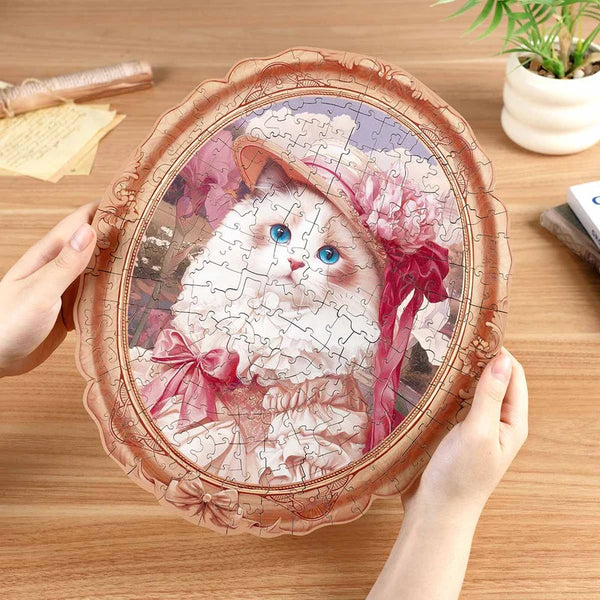 Rowood - Springtime Kitty 200-Piece Wooden Jigsaw Puzzle - Echo Six Hobbies