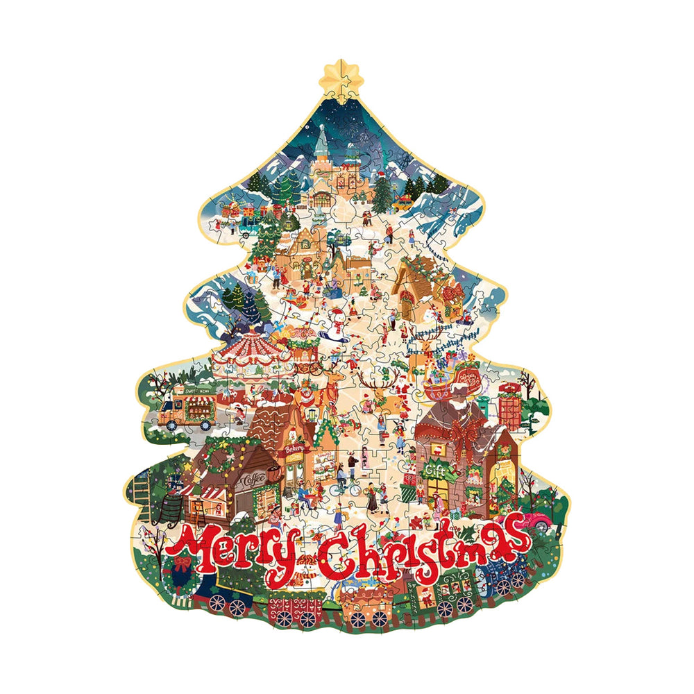 Rowood - Christmas Town Wooden Jigsaw Puzzle — Wooden Puzzle