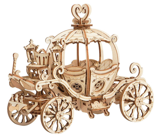 Robotime - Classic 3D Wood Puzzles; Pumpkin Carriage/Cart — 3D Wooden Puzzle