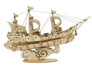 Robotime - Classic 3D Wood Puzzles; Sailing Ship - Echo Six Hobbies