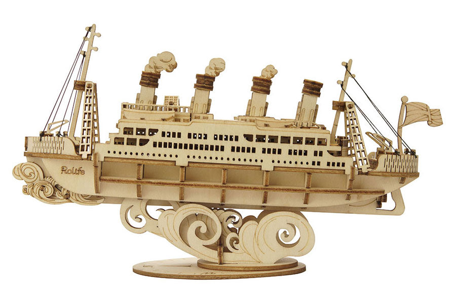 Robotime - Classic 3D Wood Puzzles; Cruise Ship — 3D Wooden Puzzle